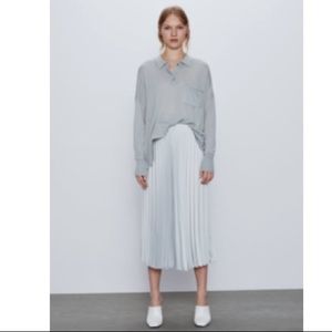 Zara pleated midi skirt